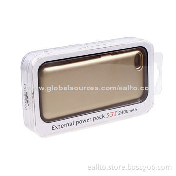 Rechargeable External Battery Case for iPhone 5s, 2,200mAh Capacity